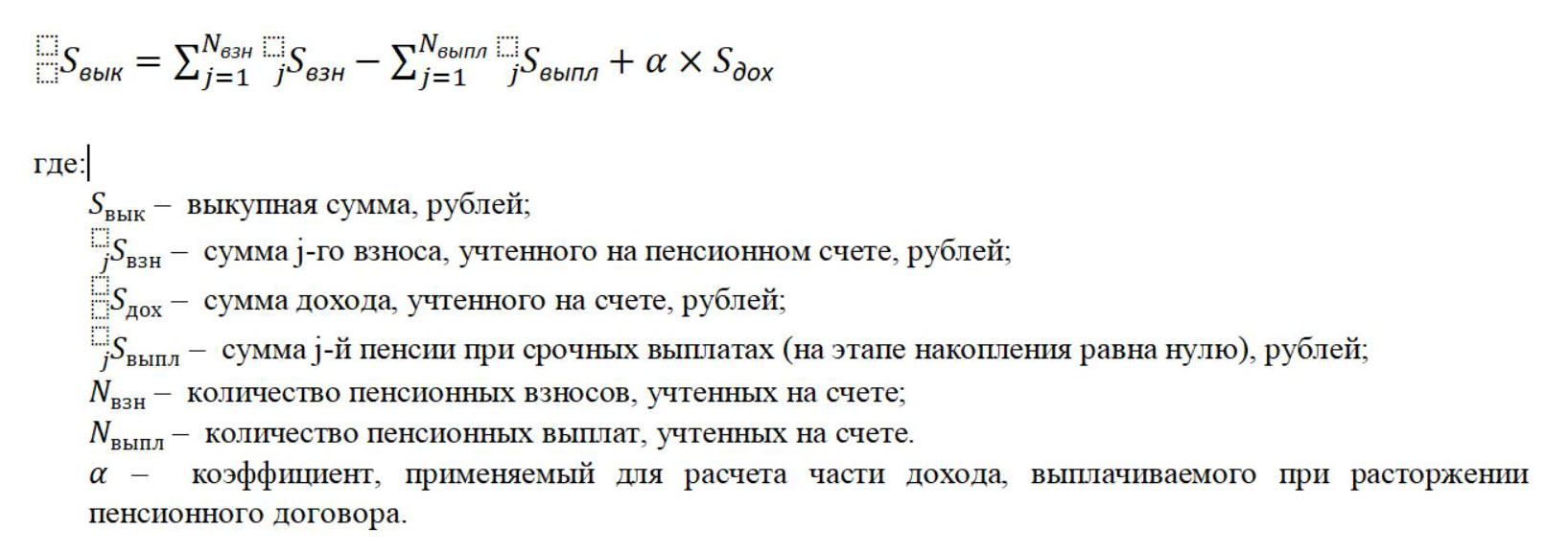 расчет выкупных по ипс